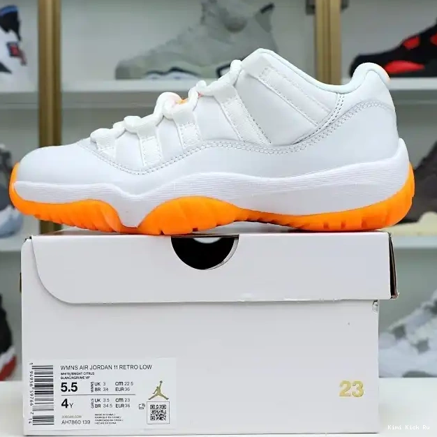 CITRUS' Kimikick RETRO 11 AIR 'BRIGHT LOW JORDAN WMNS 0813
